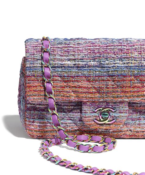 borsa chanel tweed 2017|Borsa a tracolla CC Double Flap in tweed multicolore 2016.